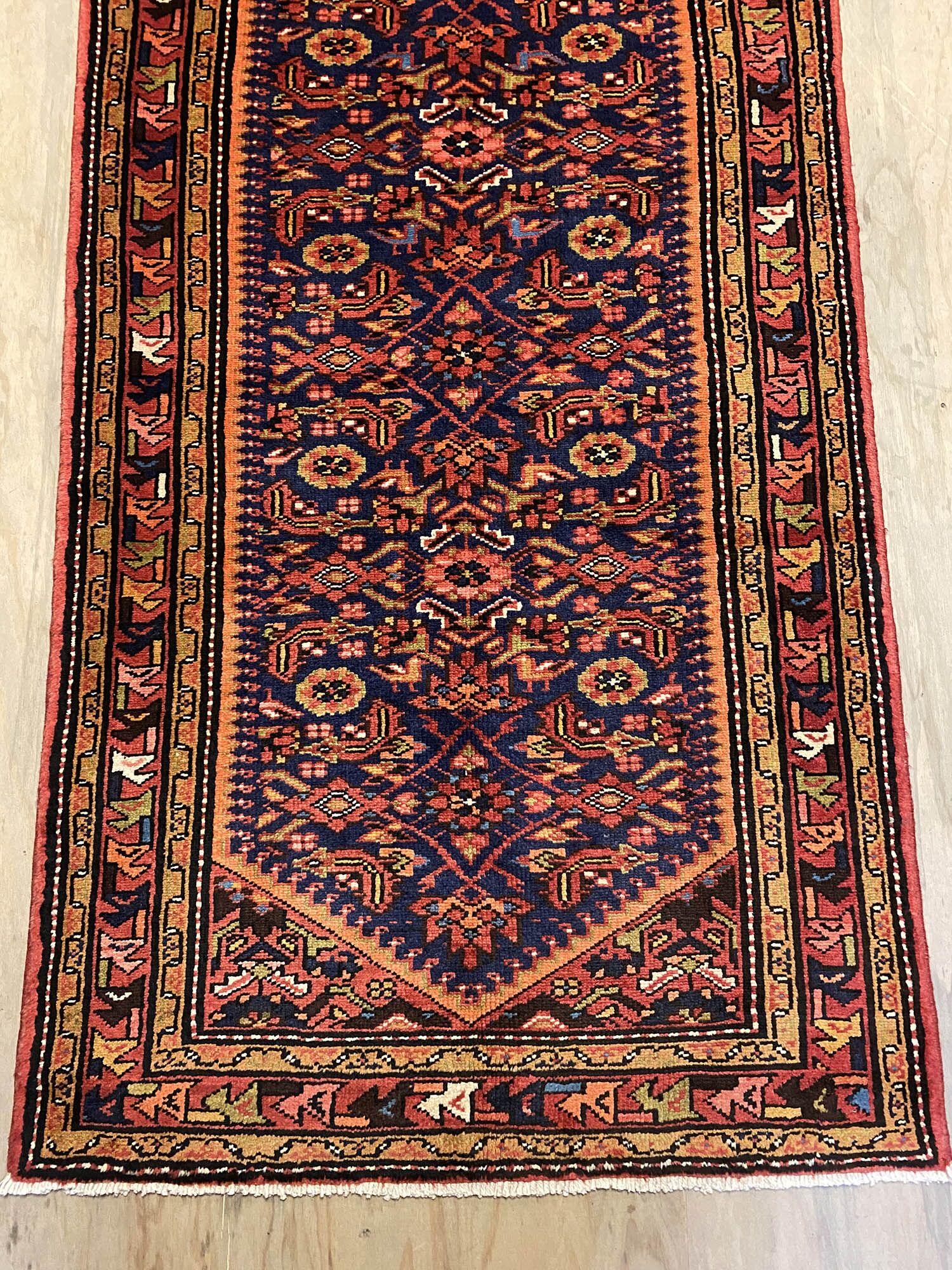 3M Antique Hamedan Persian Runner - Image 5
