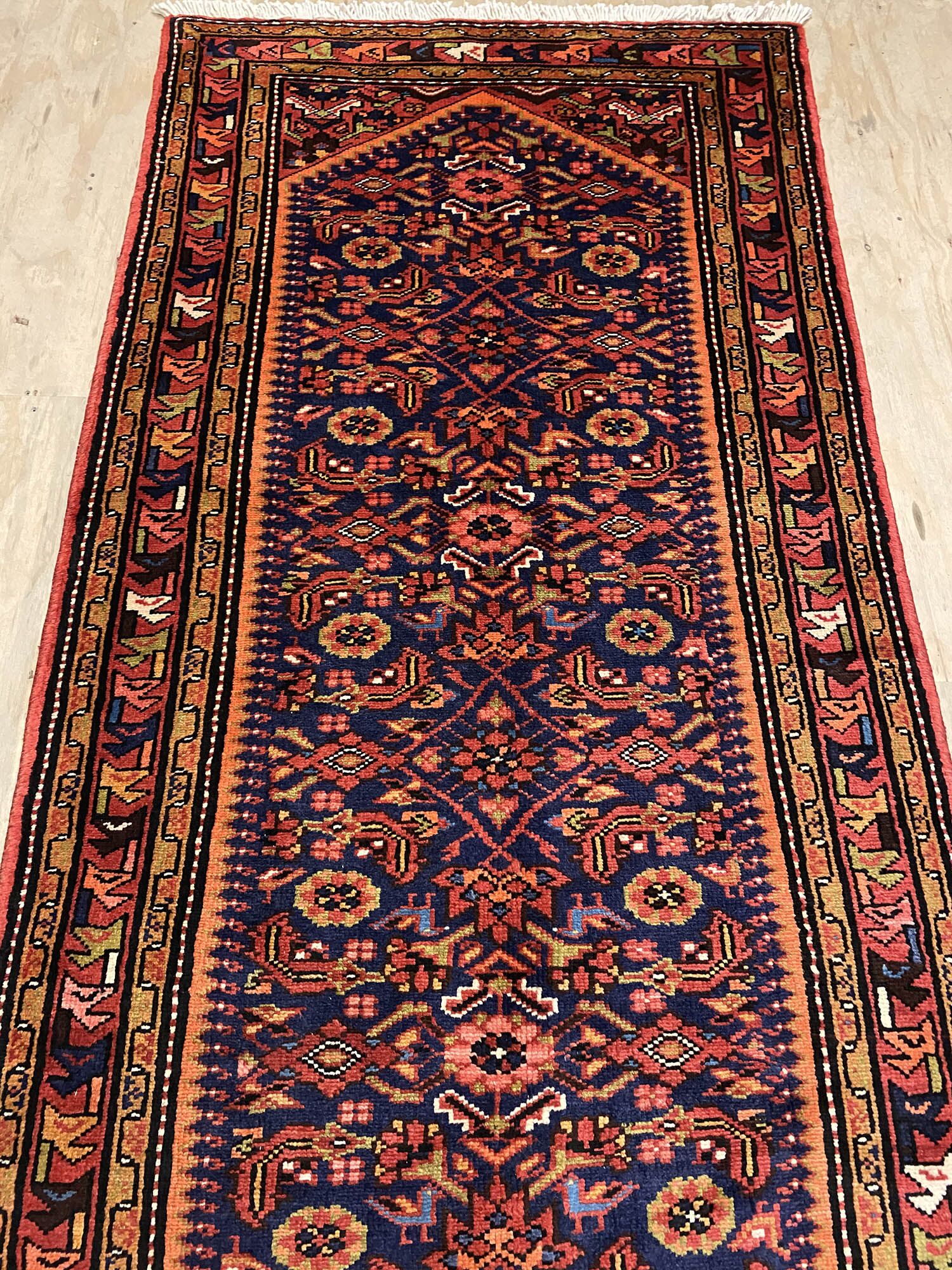 3M Antique Hamedan Persian Runner - Image 6