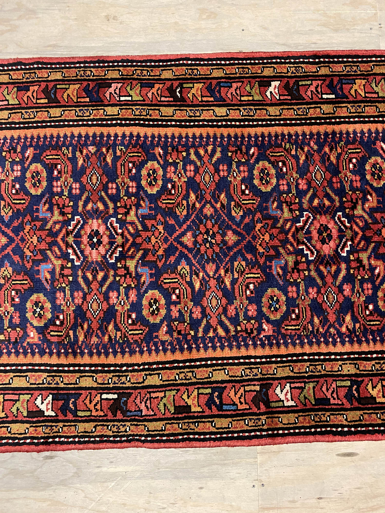 3M Antique Hamedan Persian Runner - Image 7