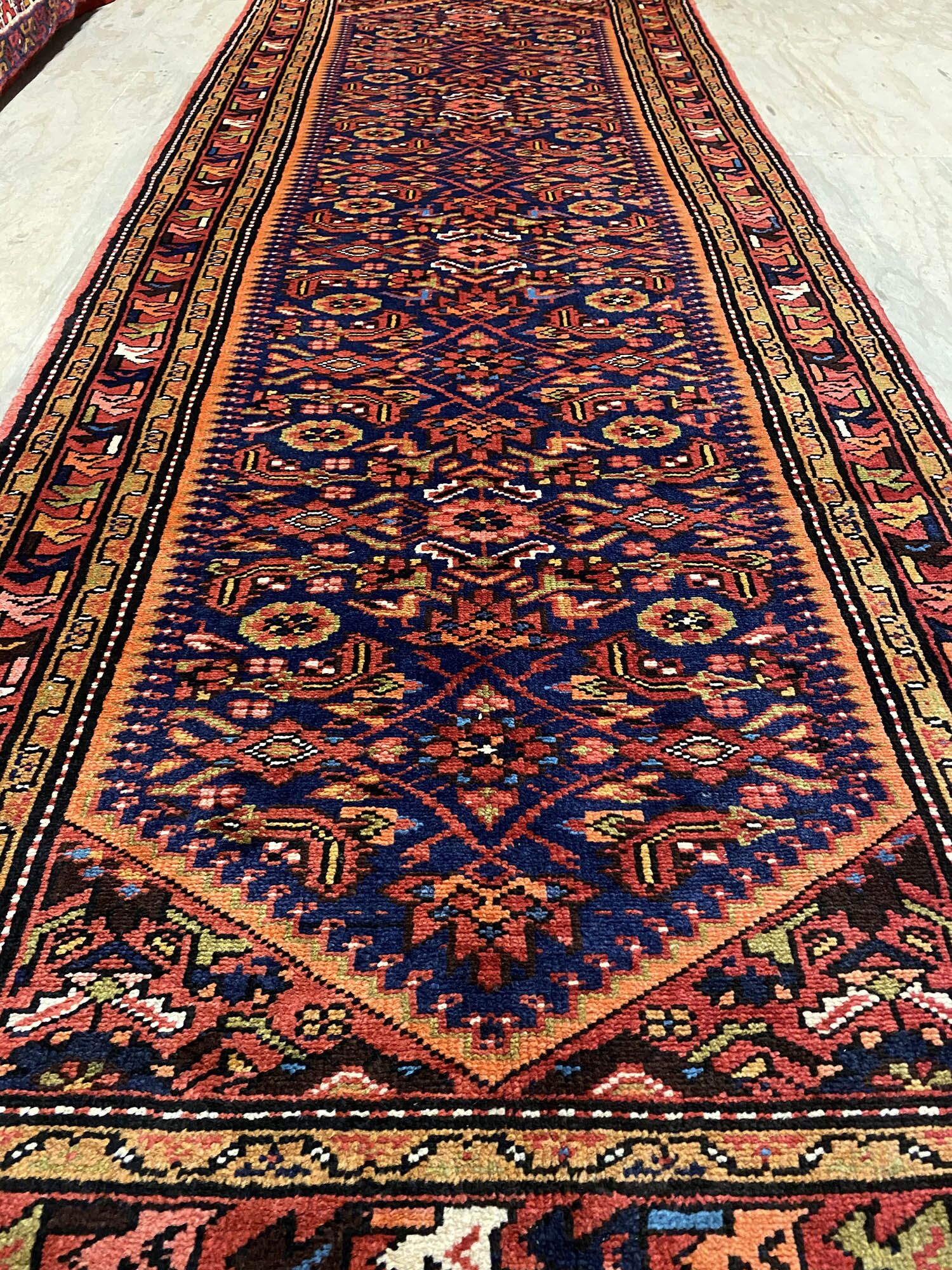 3M Antique Hamedan Persian Runner