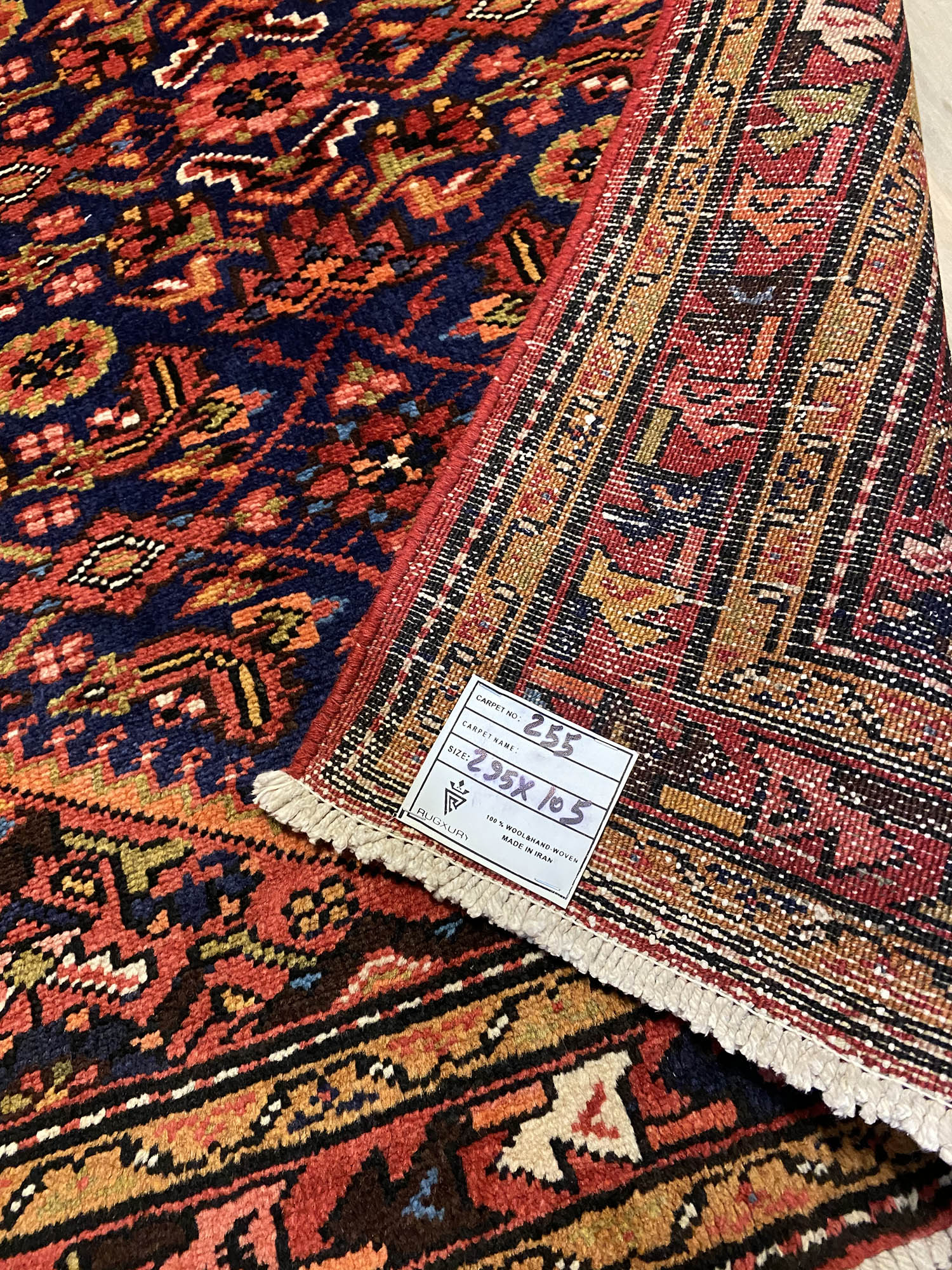 3M Antique Hamedan Persian Runner - Image 3