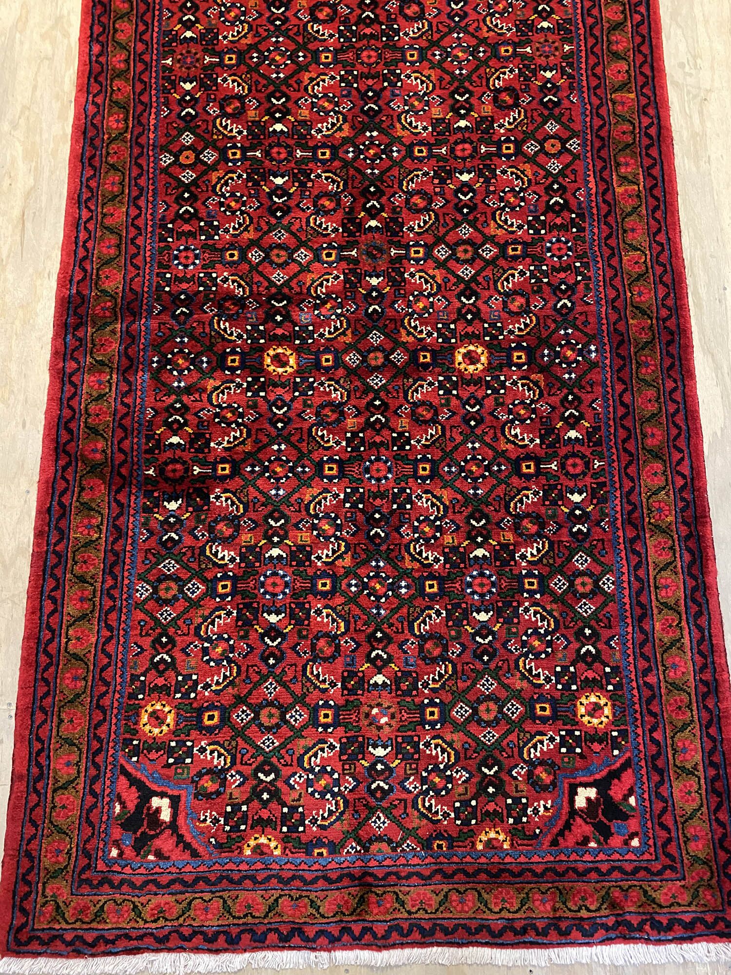 Super Discounted 4M Hamedan Persian Runner (Hosseinabad) - Image 7