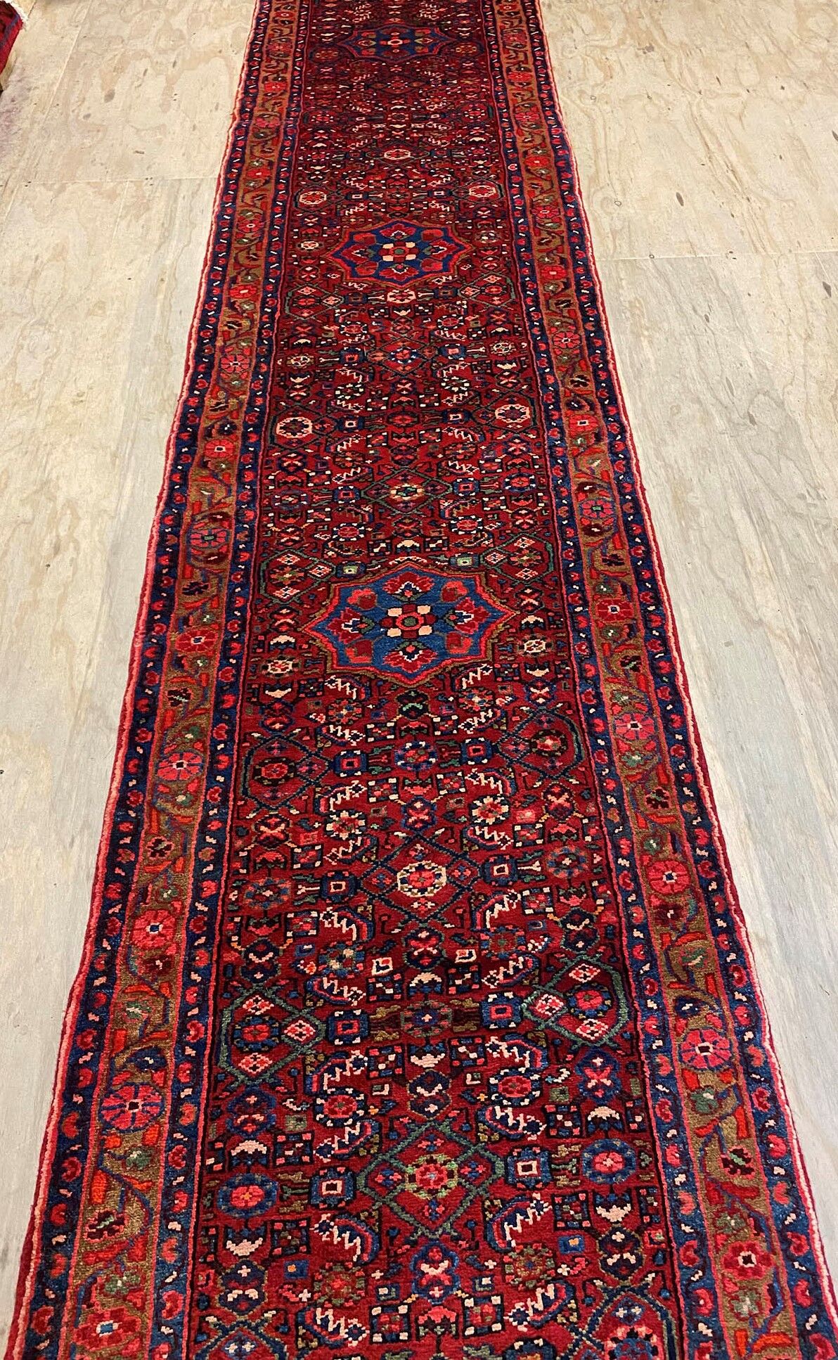 4.2 m Hamedan Persian Runner - Image 6