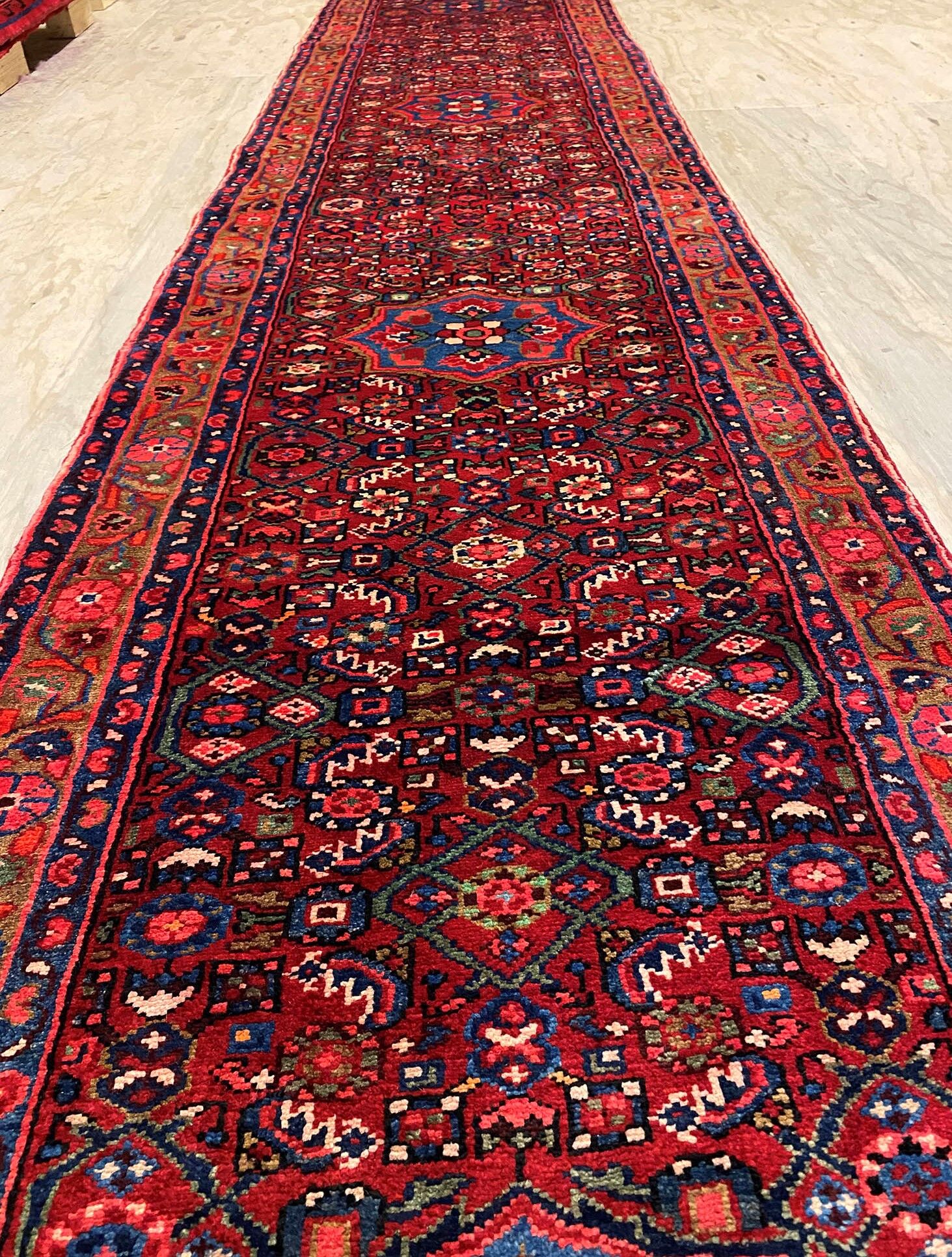 4.2 m Hamedan Persian Runner - Image 4