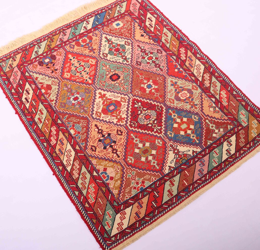 1x0.8M Persian Sumak Kilim Rug - Image 2
