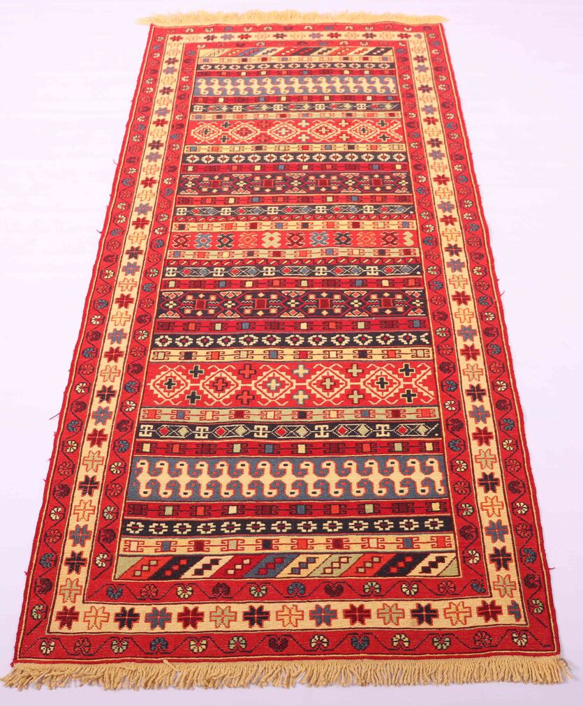2x0.8M Persian Sumak Kilim Runner Rug - Image 2