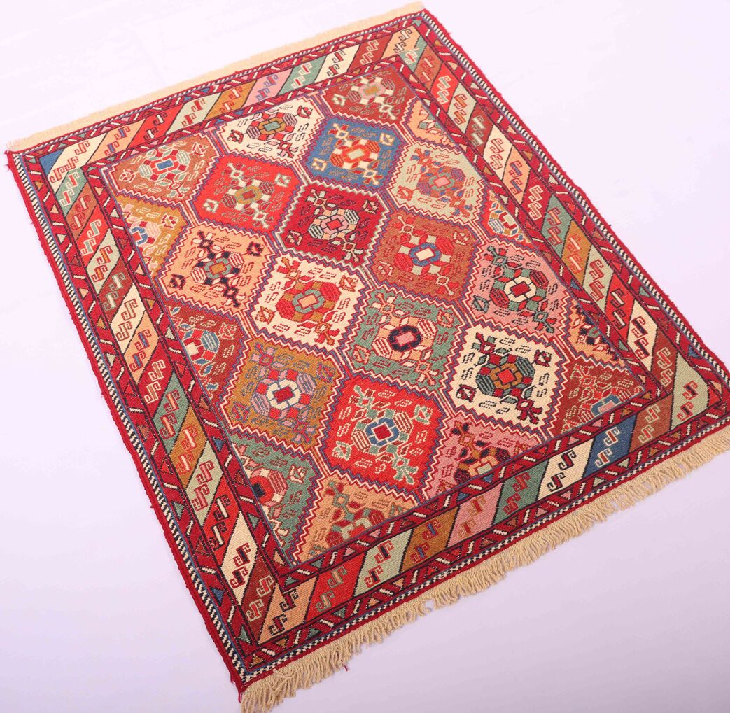 1x0.8M Persian Sumak Kilim Rug - Image 2