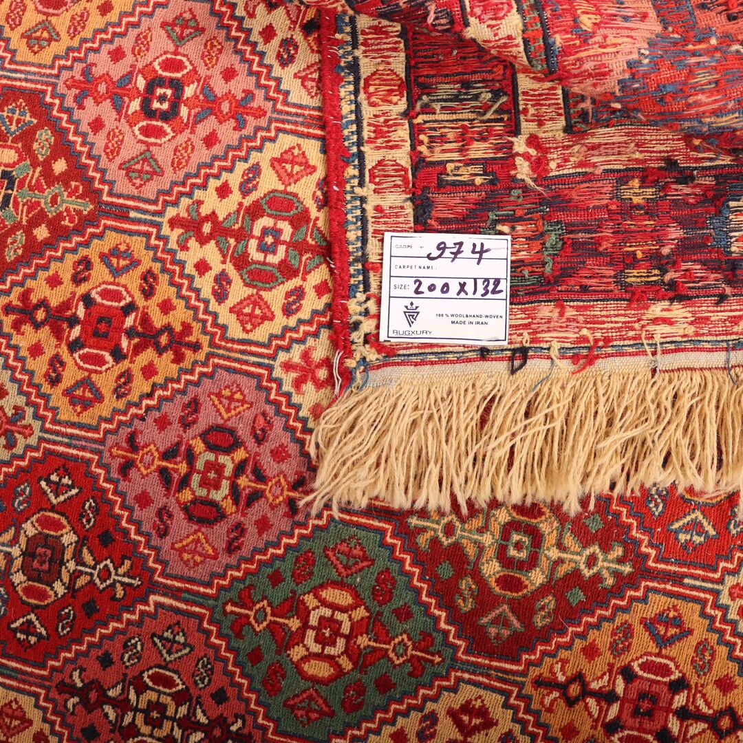 2x1.3M Persian Sumak Kilim Rug - Image 5