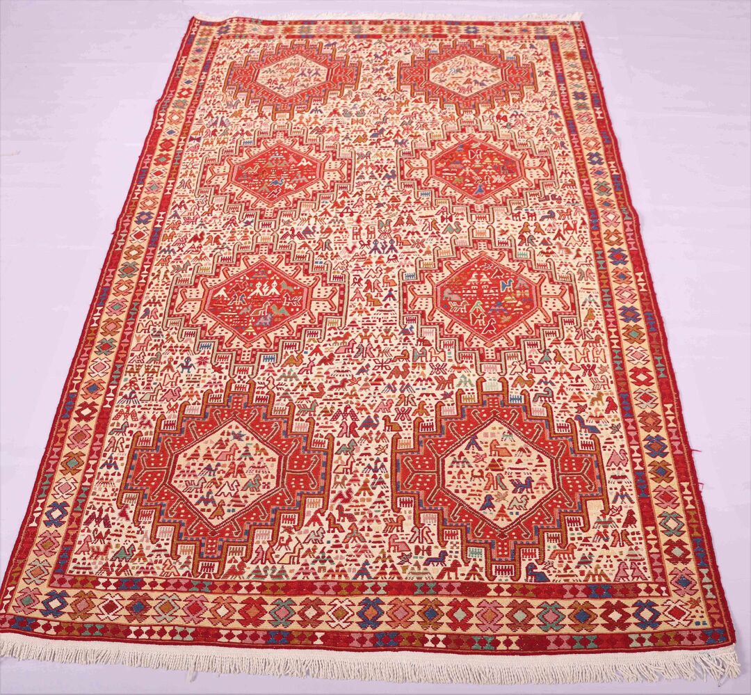 2x1.3M Persian Sumak Kilim Rug - Image 2
