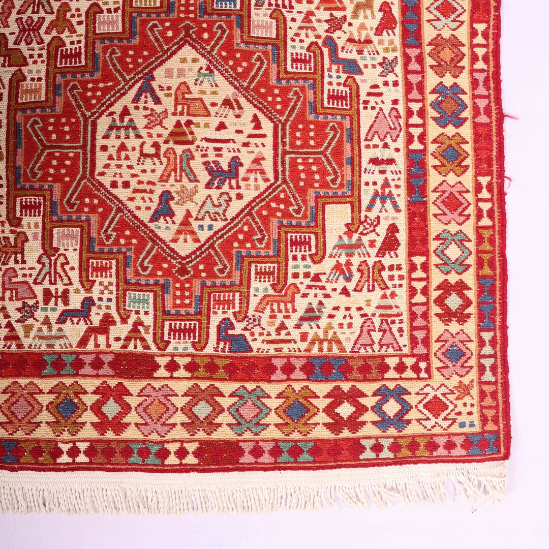 2x1.3M Persian Sumak Kilim Rug - Image 4