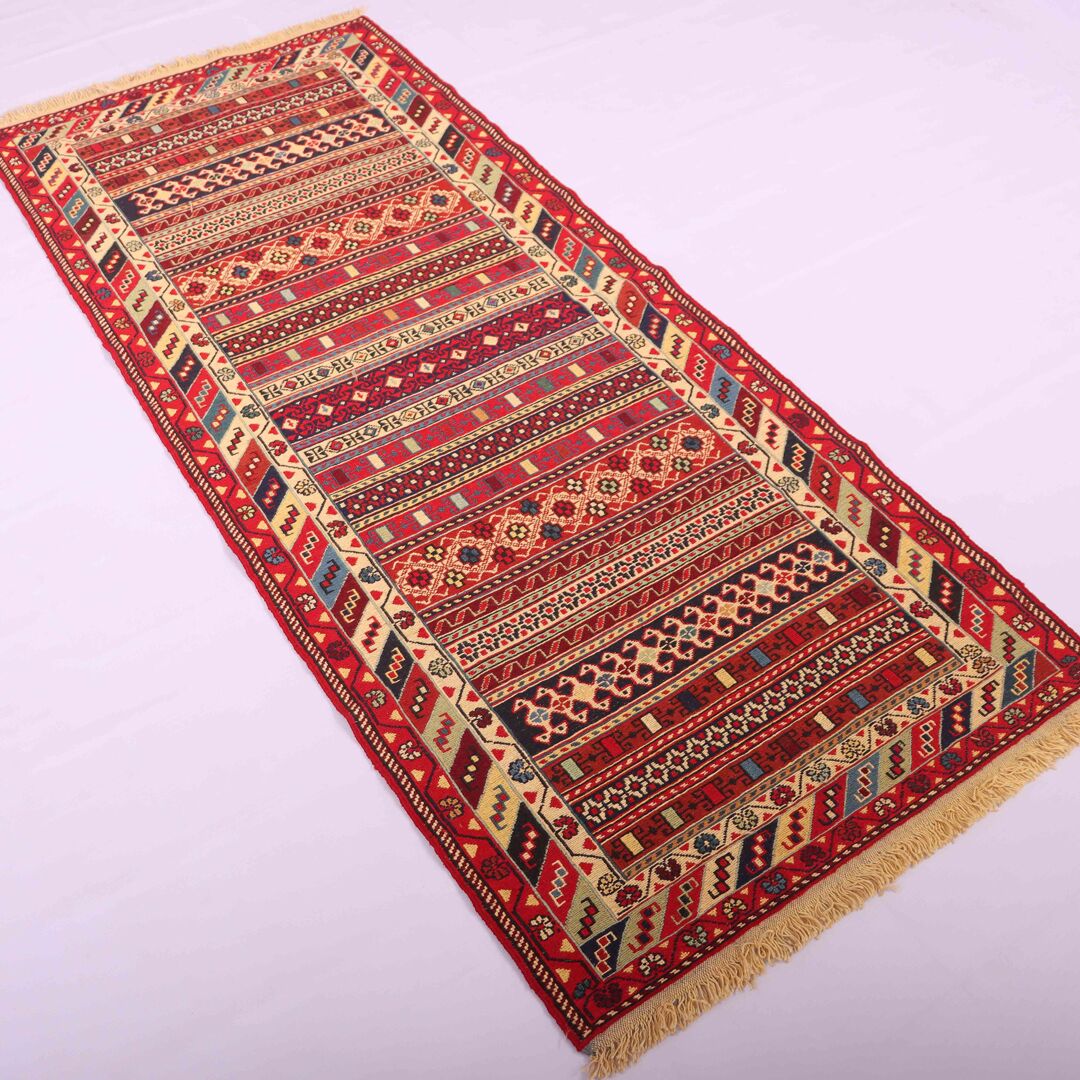 2x0.8M Persian Sumak Kilim Runner Rug - Image 4