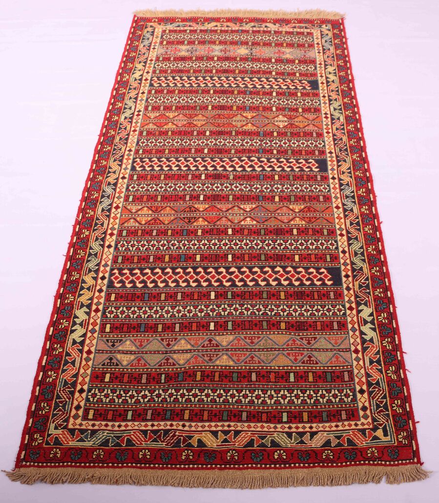2x0.8M Persian Sumak Kilim Runner Rug - Image 2