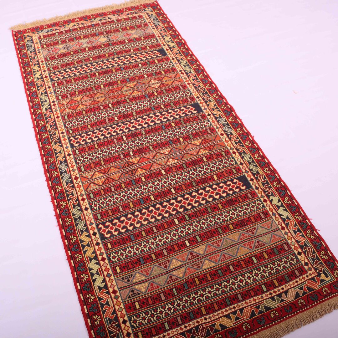 2x0.8M Persian Sumak Kilim Runner Rug - Image 5