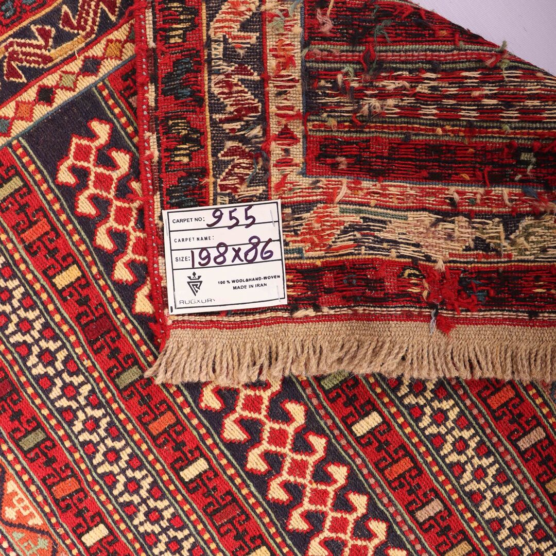 2x0.8M Persian Sumak Kilim Runner Rug - Image 4