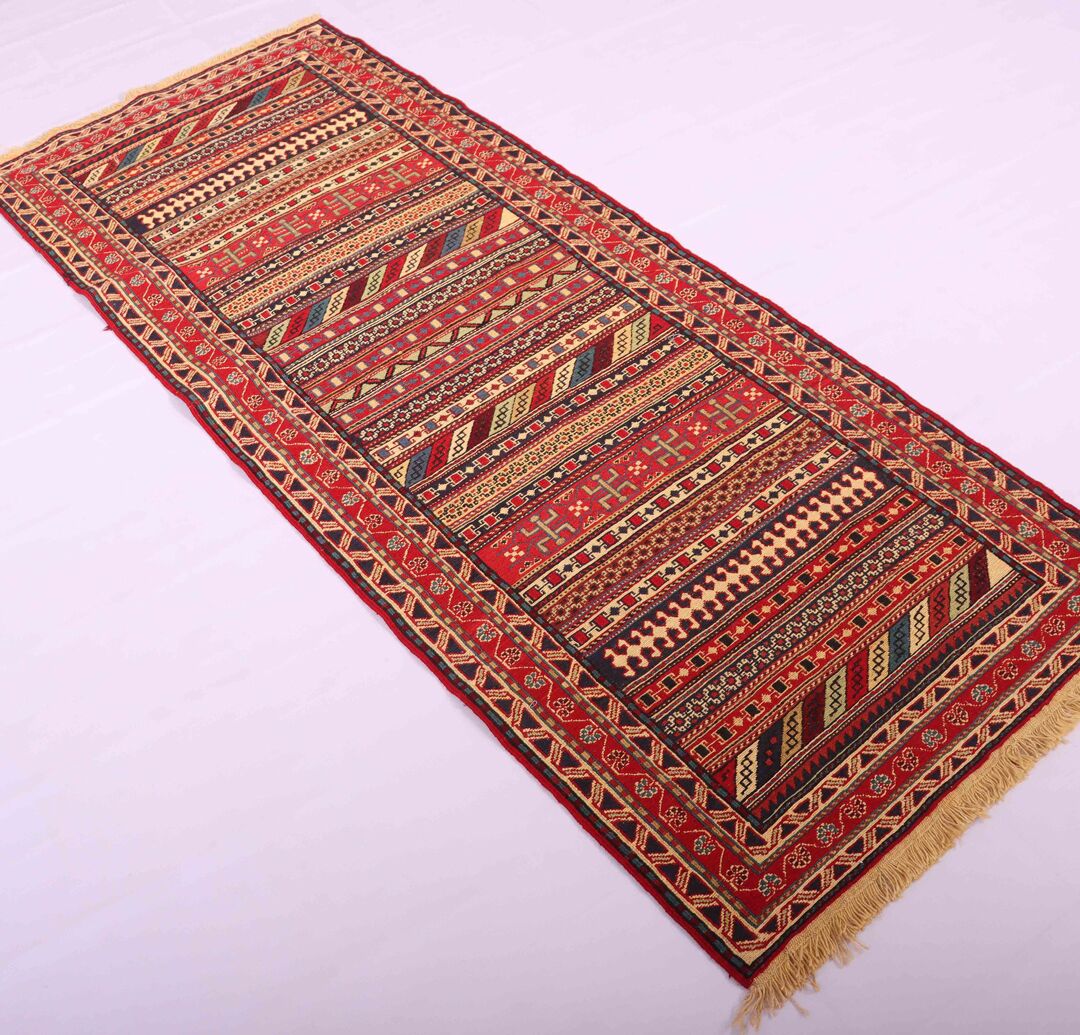 2x0.8M Persian Sumak Kilim Runner Rug - Image 3