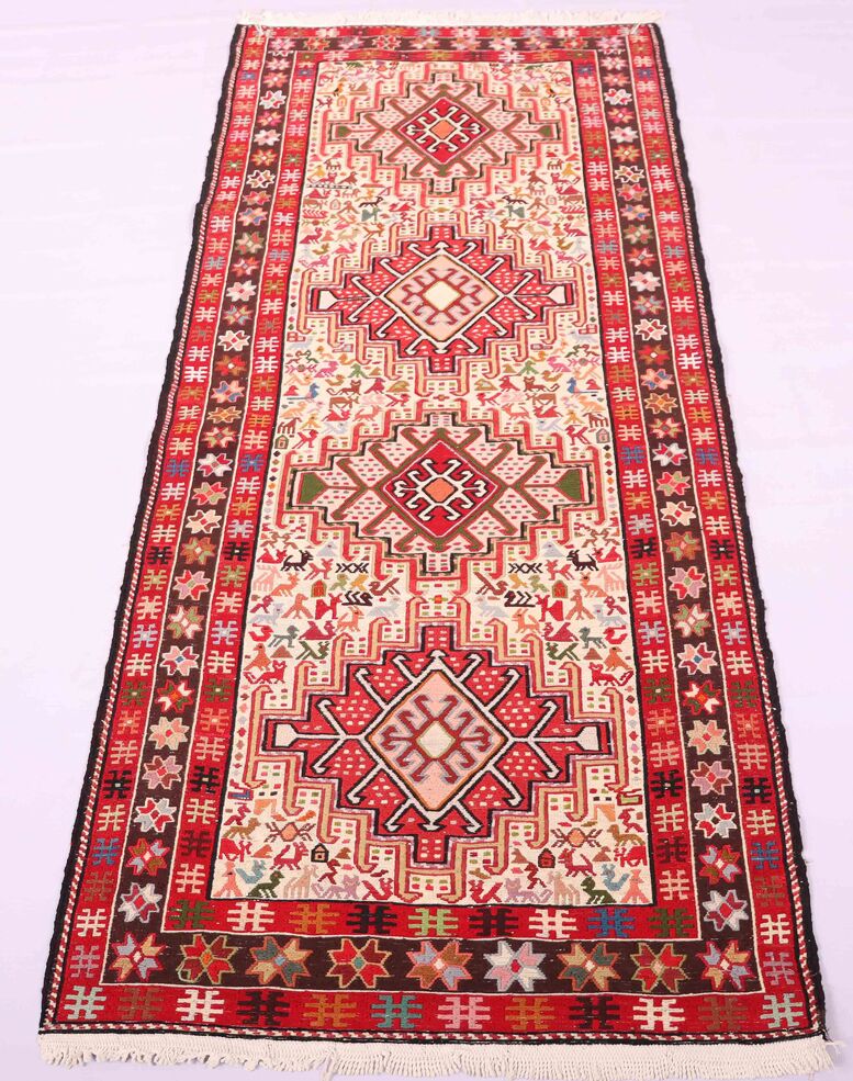 2x0.8M Persian Sumak Kilim Runner Rug - Image 2
