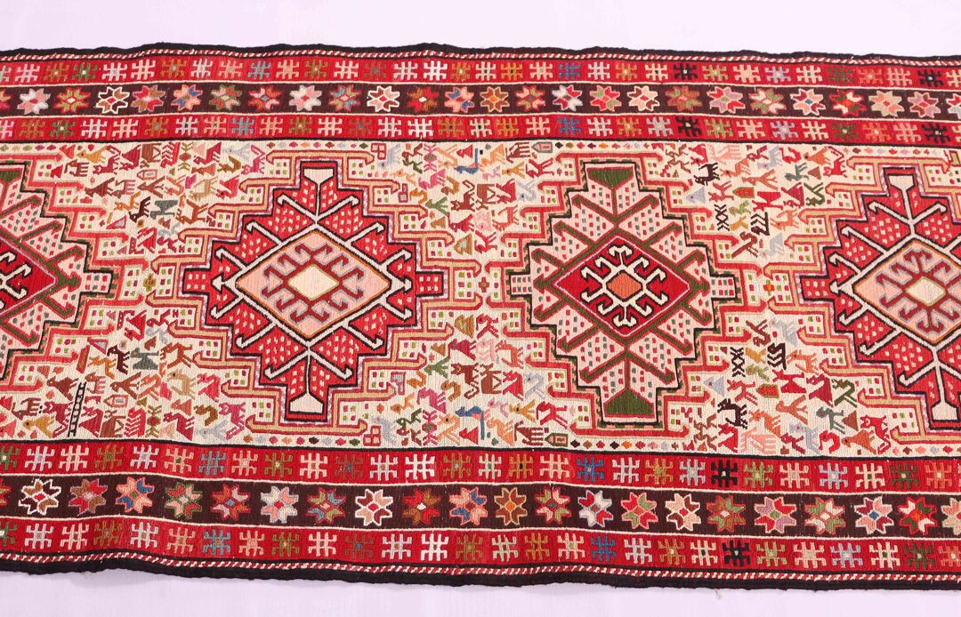 2x0.8M Persian Sumak Kilim Runner Rug - Image 4