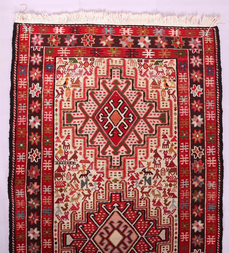 2x0.8M Persian Sumak Kilim Runner Rug - Image 7