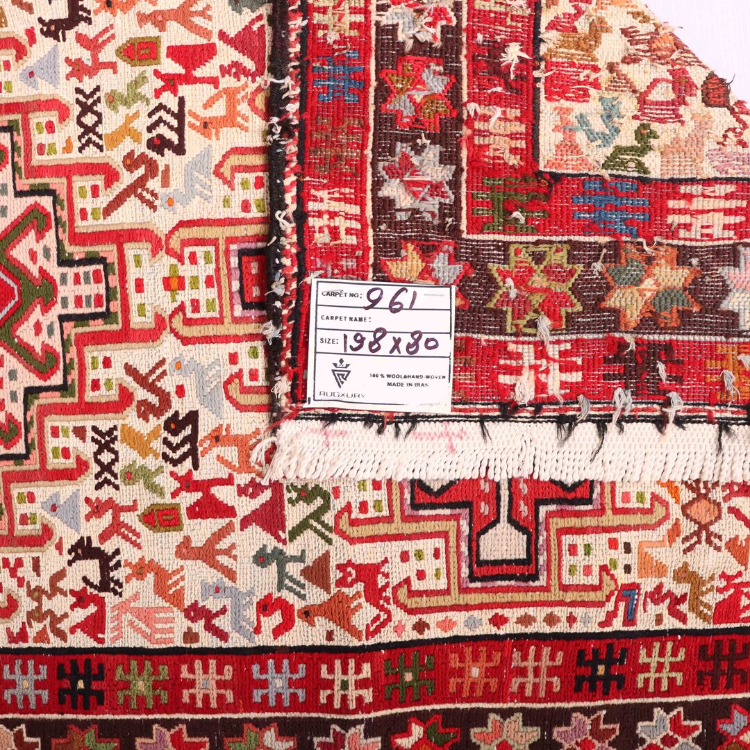 2x0.8M Persian Sumak Kilim Runner Rug - Image 6