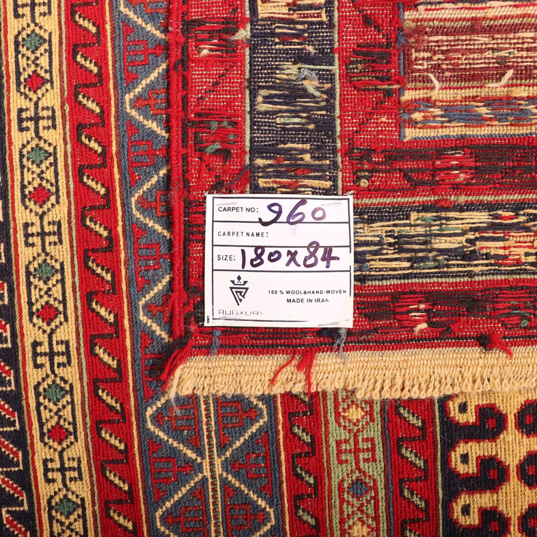 2x0.8M Persian Sumak Kilim Runner Rug - Image 5