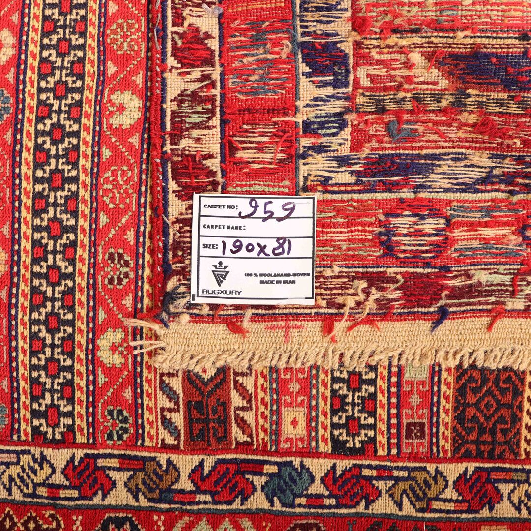 2x0.8M Persian Sumak Kilim Runner Rug - Image 5