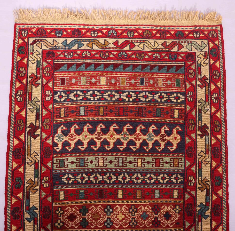 2x0.8M Persian Sumak Kilim Runner Rug - Image 6