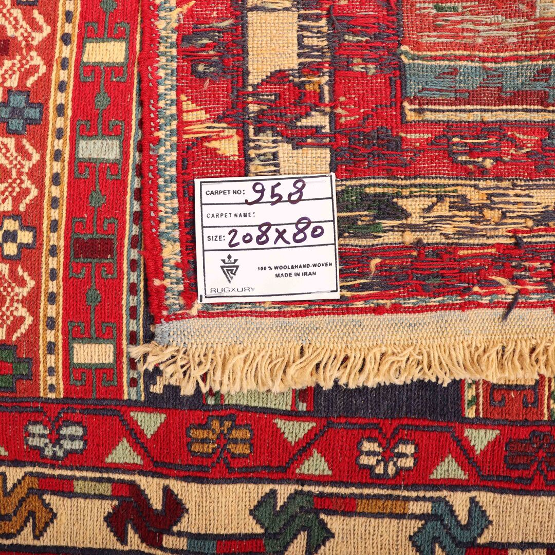 2x0.8M Persian Sumak Kilim Runner Rug - Image 7