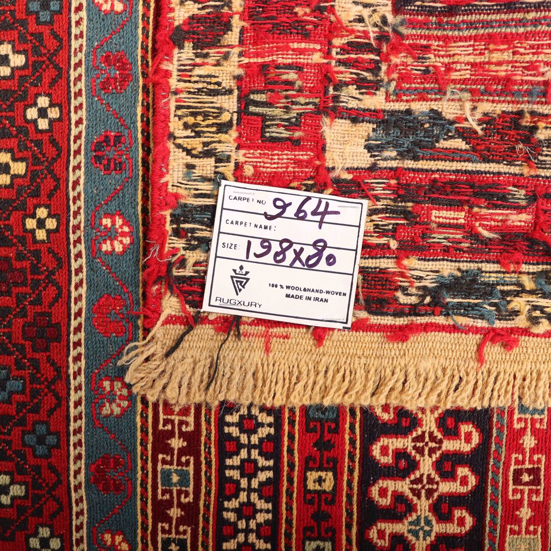 2x0.8M Persian Sumak Kilim Runner Rug - Image 6