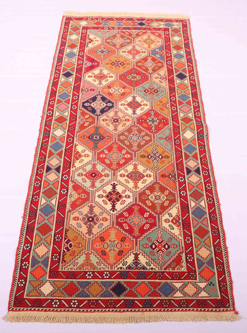 1.9x0.8M Persian Sumak Kilim Runner Rug - Image 2