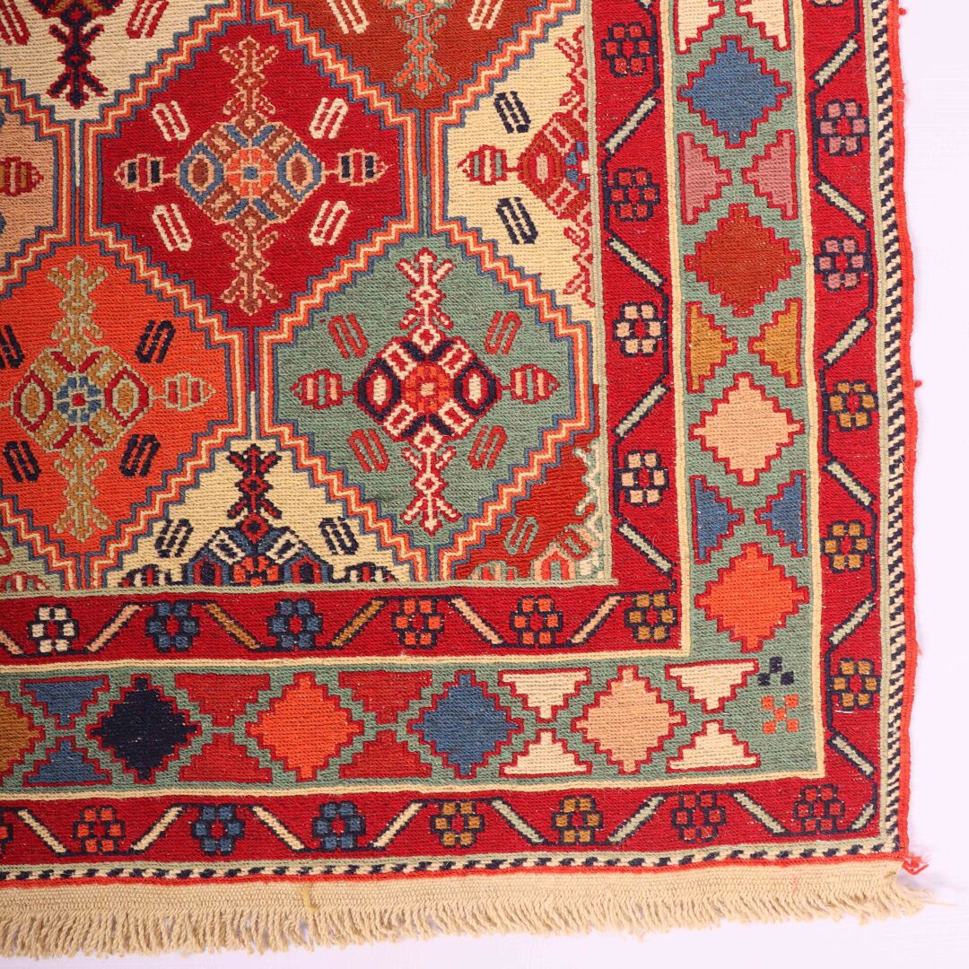 1.9x0.8M Persian Sumak Kilim Runner Rug - Image 6