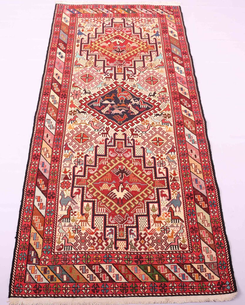 2x0.8M Persian Sumak Kilim Runner Rug - Image 2