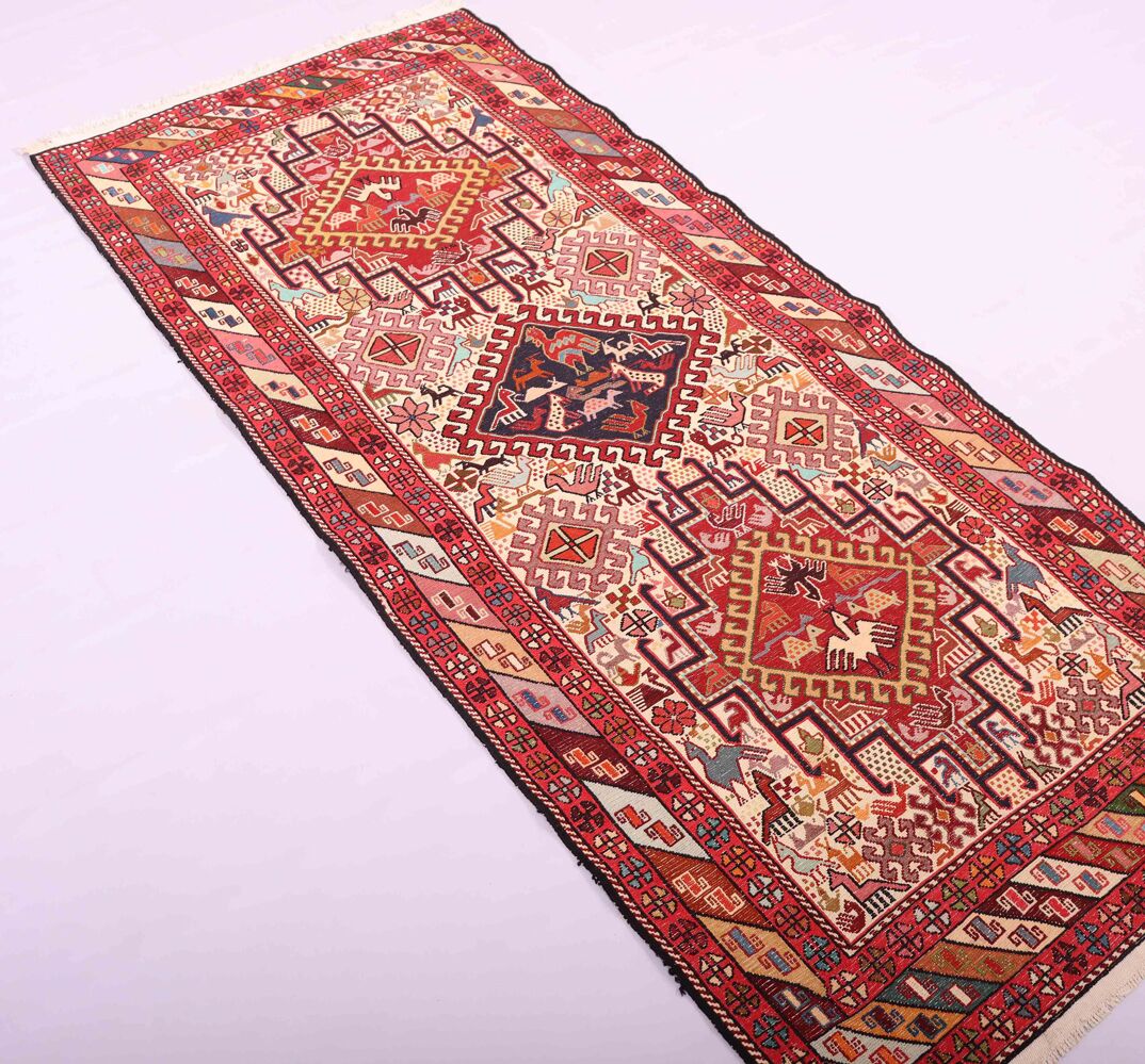 2x0.8M Persian Sumak Kilim Runner Rug - Image 3