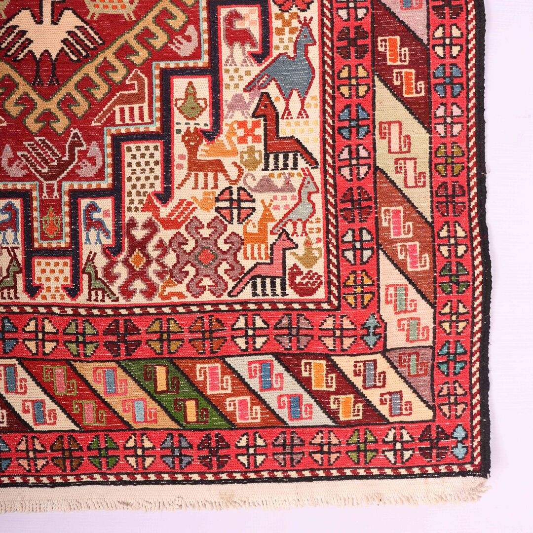2x0.8M Persian Sumak Kilim Runner Rug - Image 6