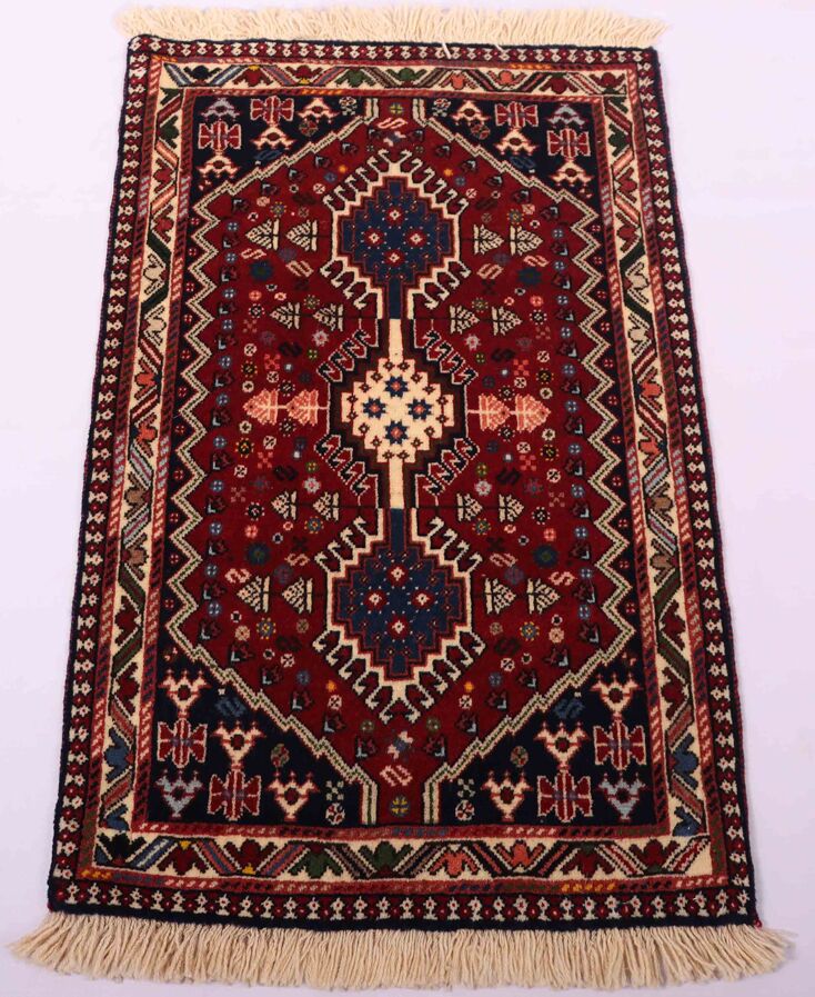 1x0.6M Persian Yalameh Rug - Image 2