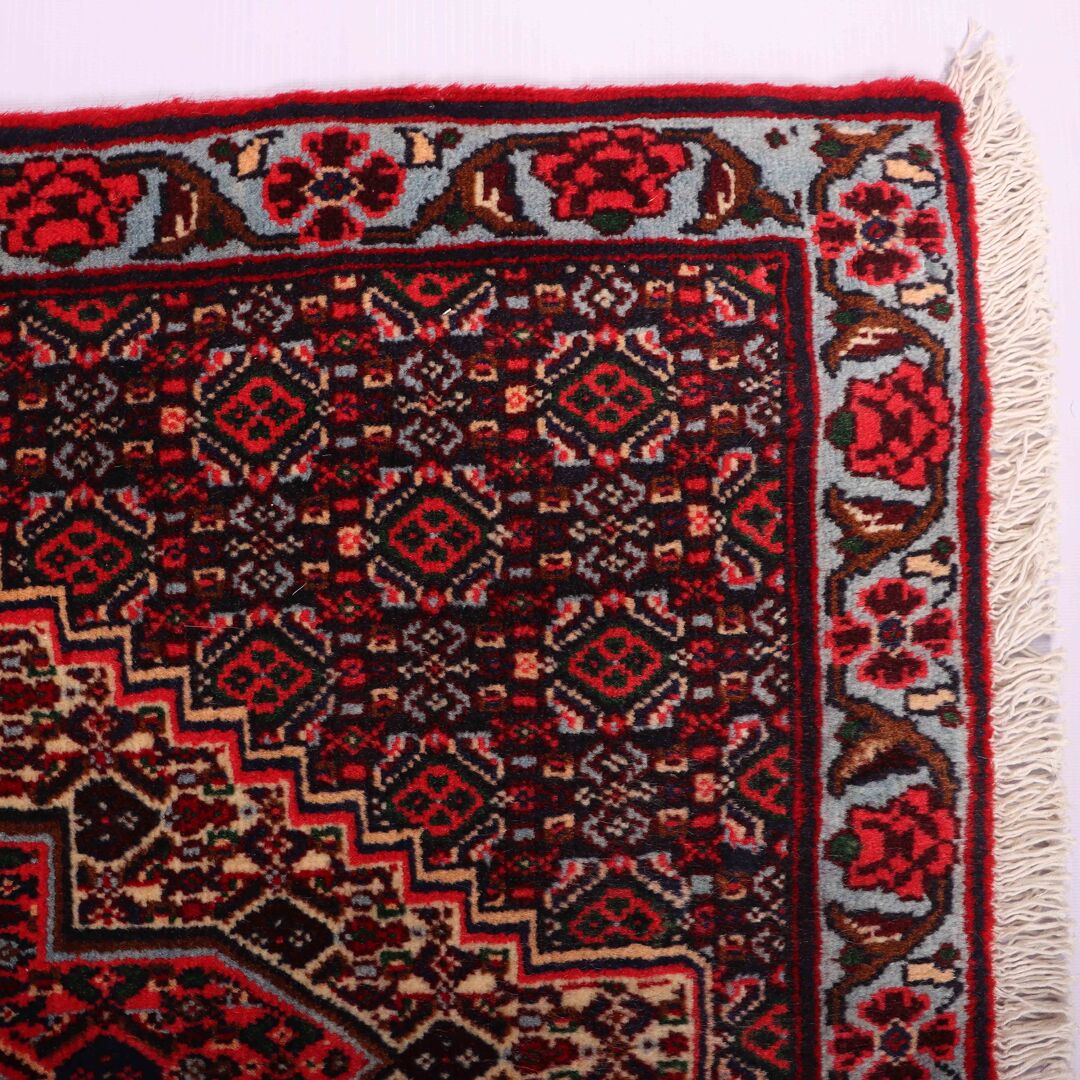 1x0.7M Kurdish Senneh Bijar Rug - Image 3