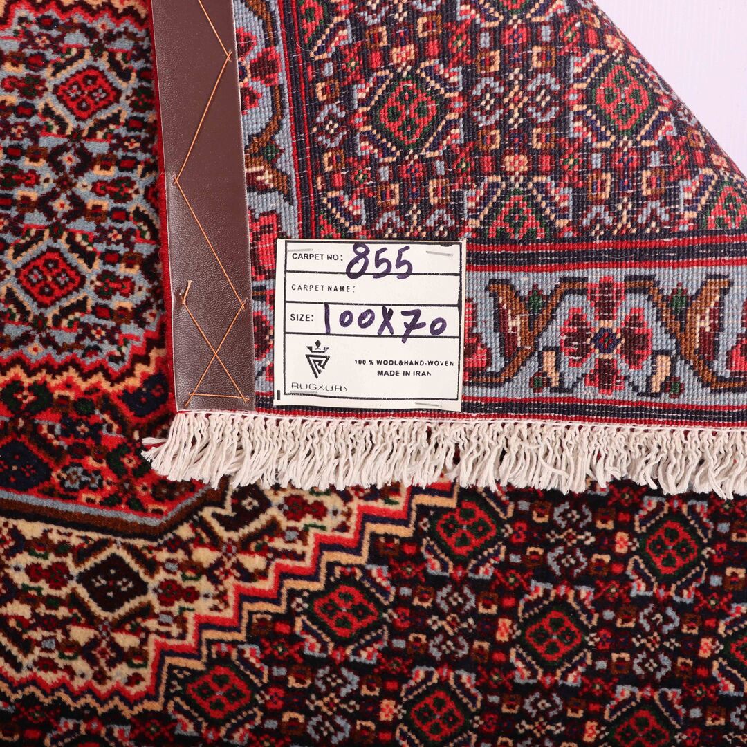 1x0.7M Kurdish Senneh Bijar Rug - Image 4