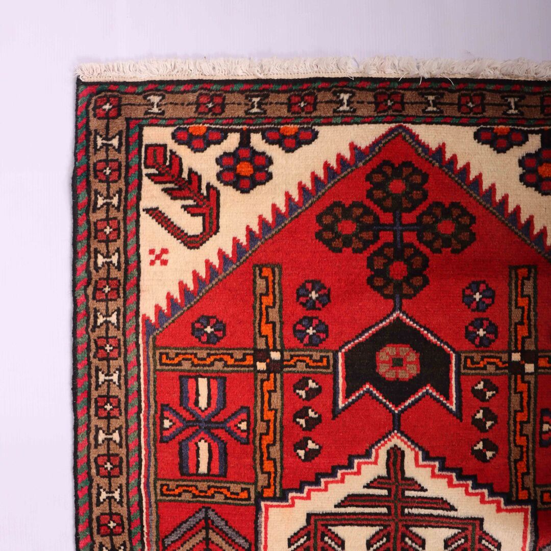 1.2x0.8M Tribal Persian Saveh Rug - Image 4