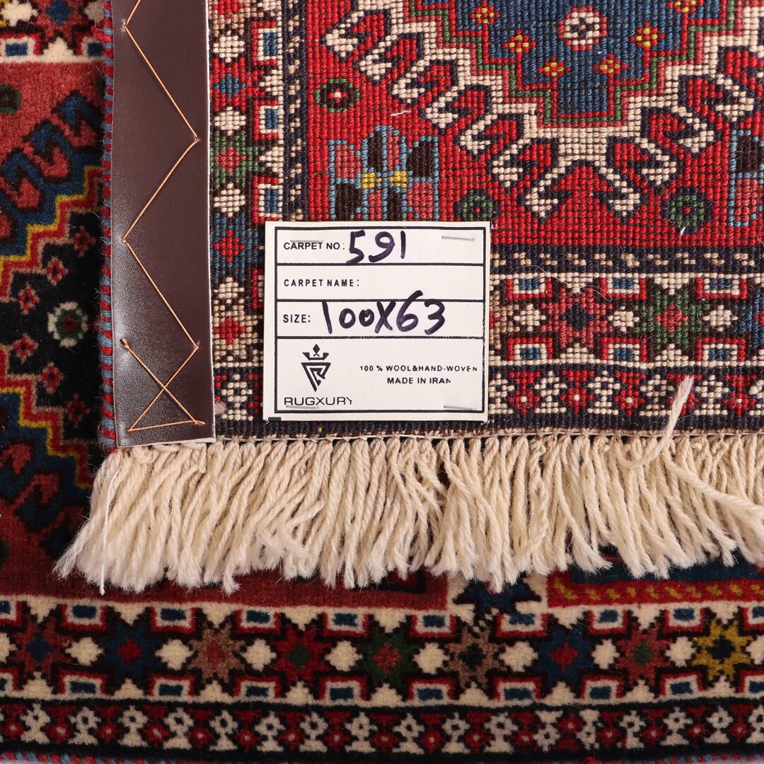 1x0.6M Persian Yalameh Rug - Image 3