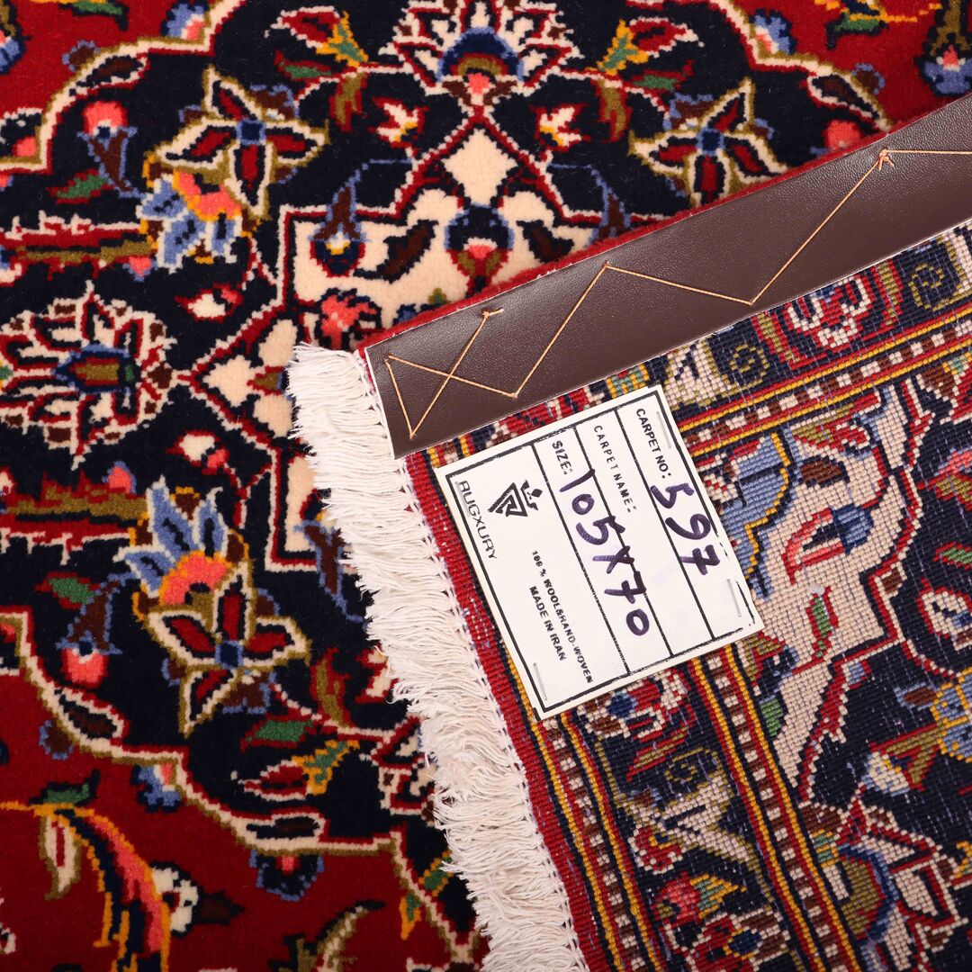 1x0.7M Persian Kashan Rug - Image 5