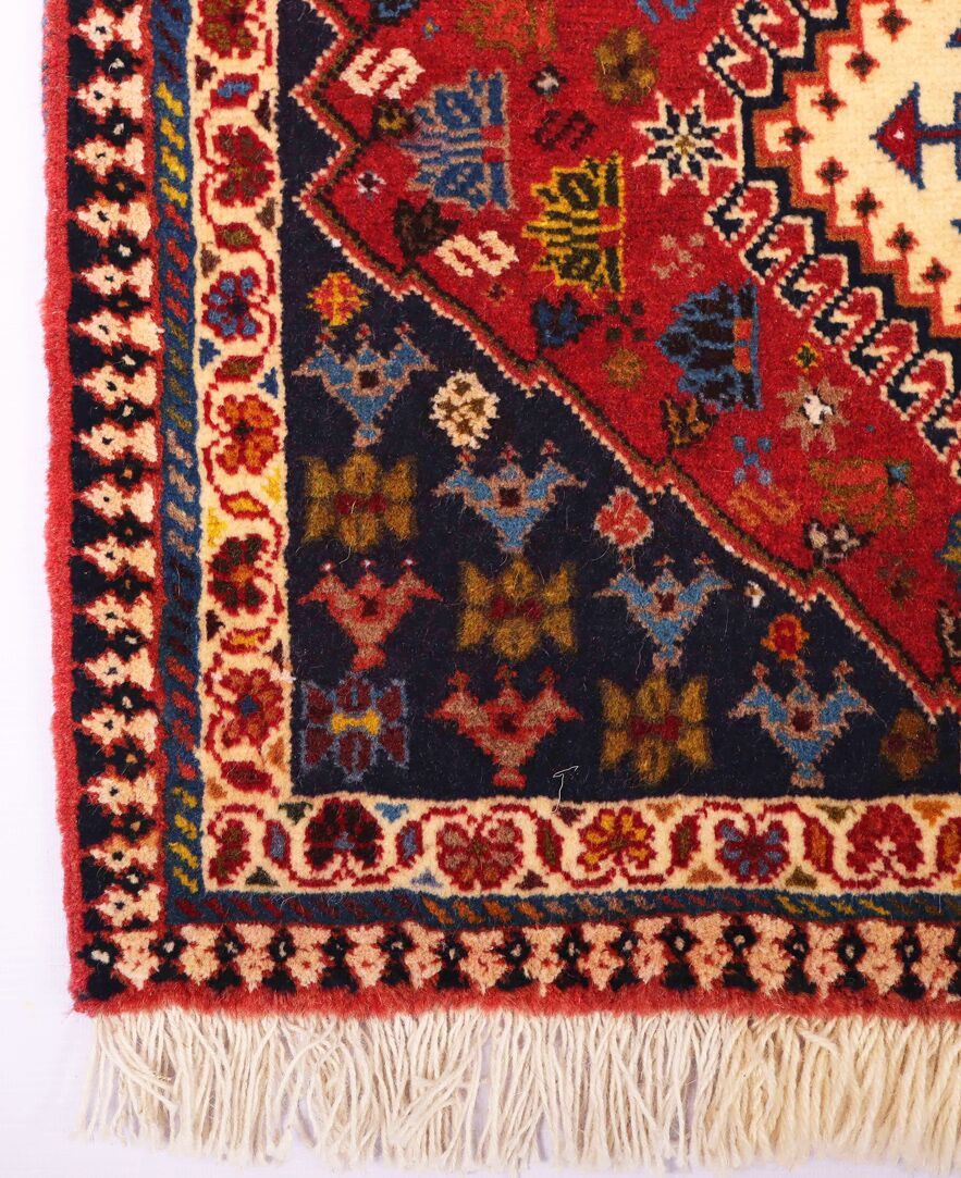 1x0.6M Persian Yalameh Rug - Image 4