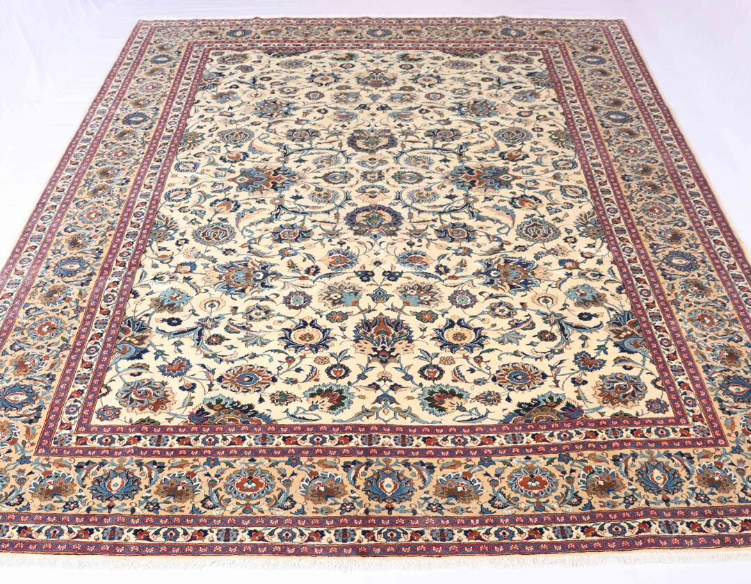 4x3M Antique Kashan Rug - Image 4