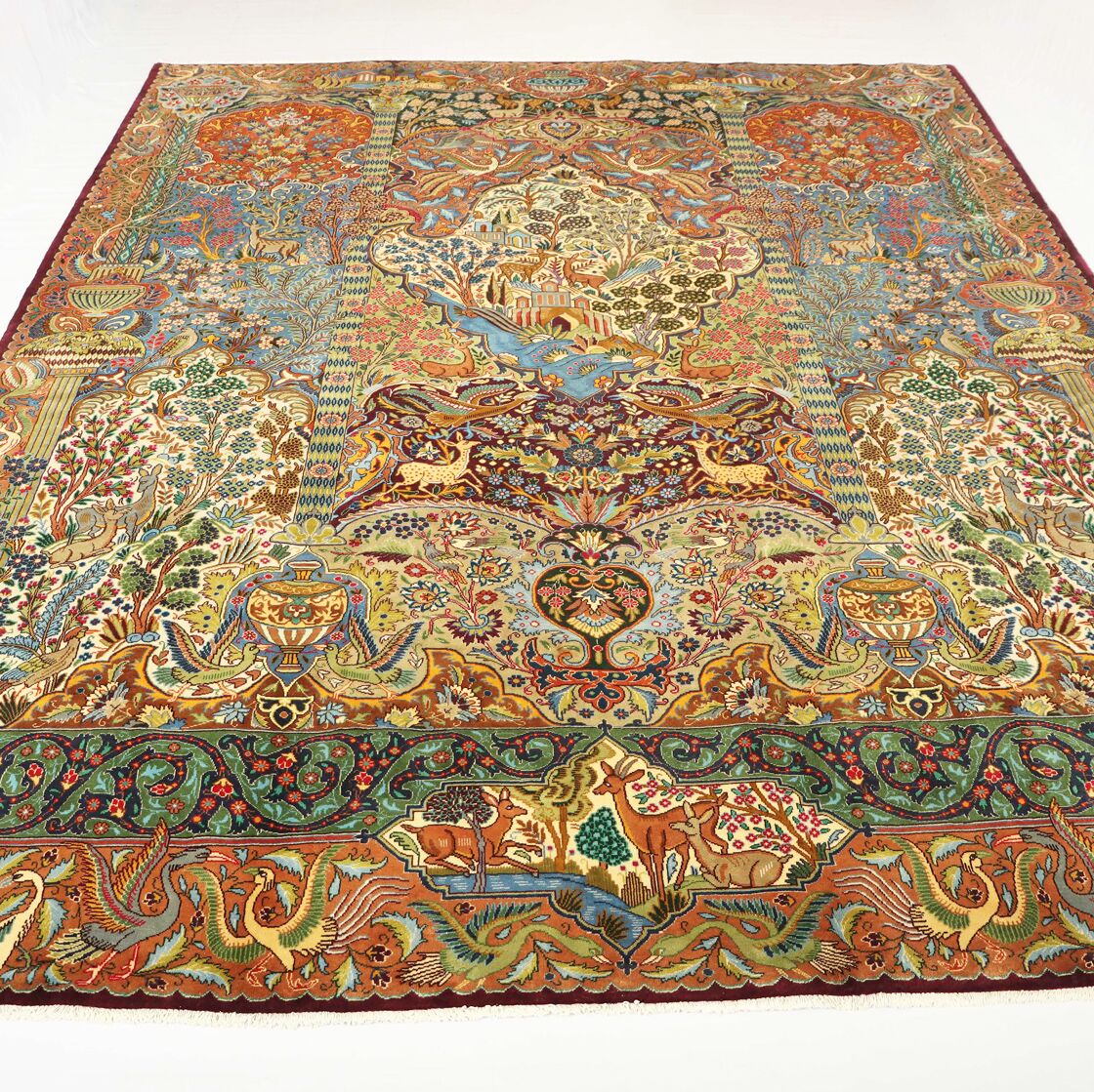 4x3M Pictorial Garden Of Eden Kashmar Rug - Image 2
