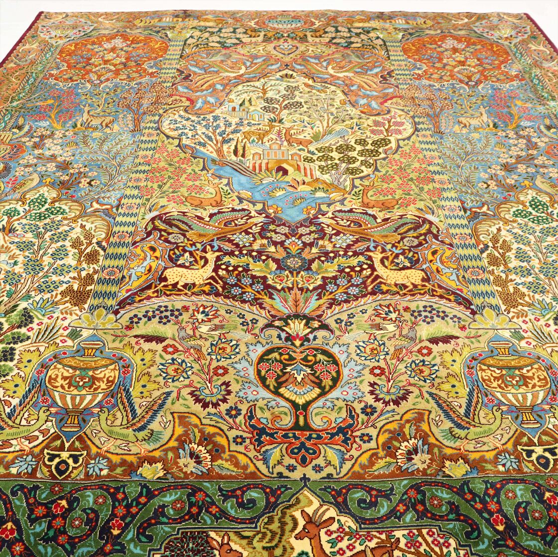 4x3M Pictorial Garden Of Eden Kashmar Rug - Image 3