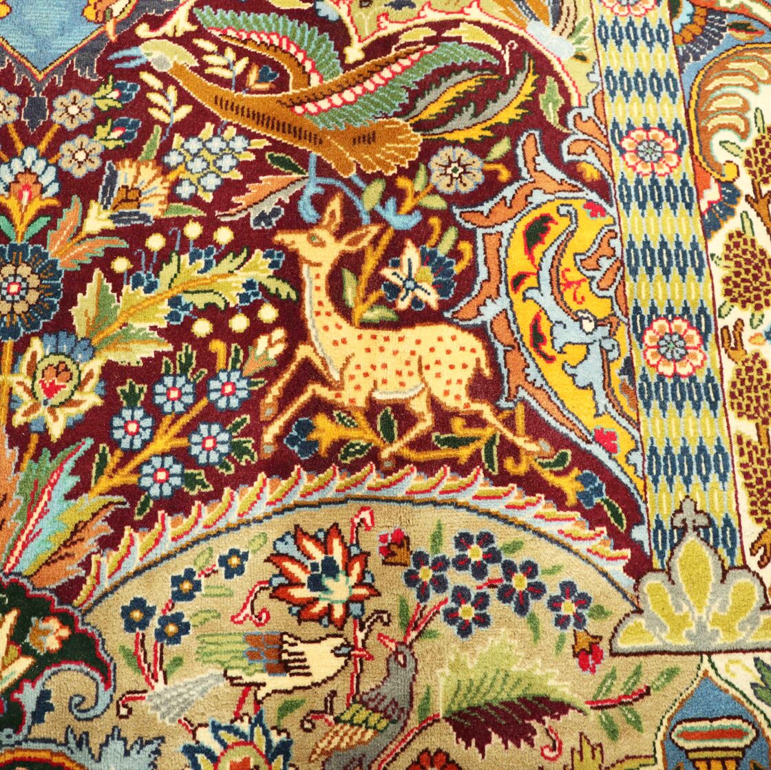 4x3M Pictorial Garden Of Eden Kashmar Rug - Image 4