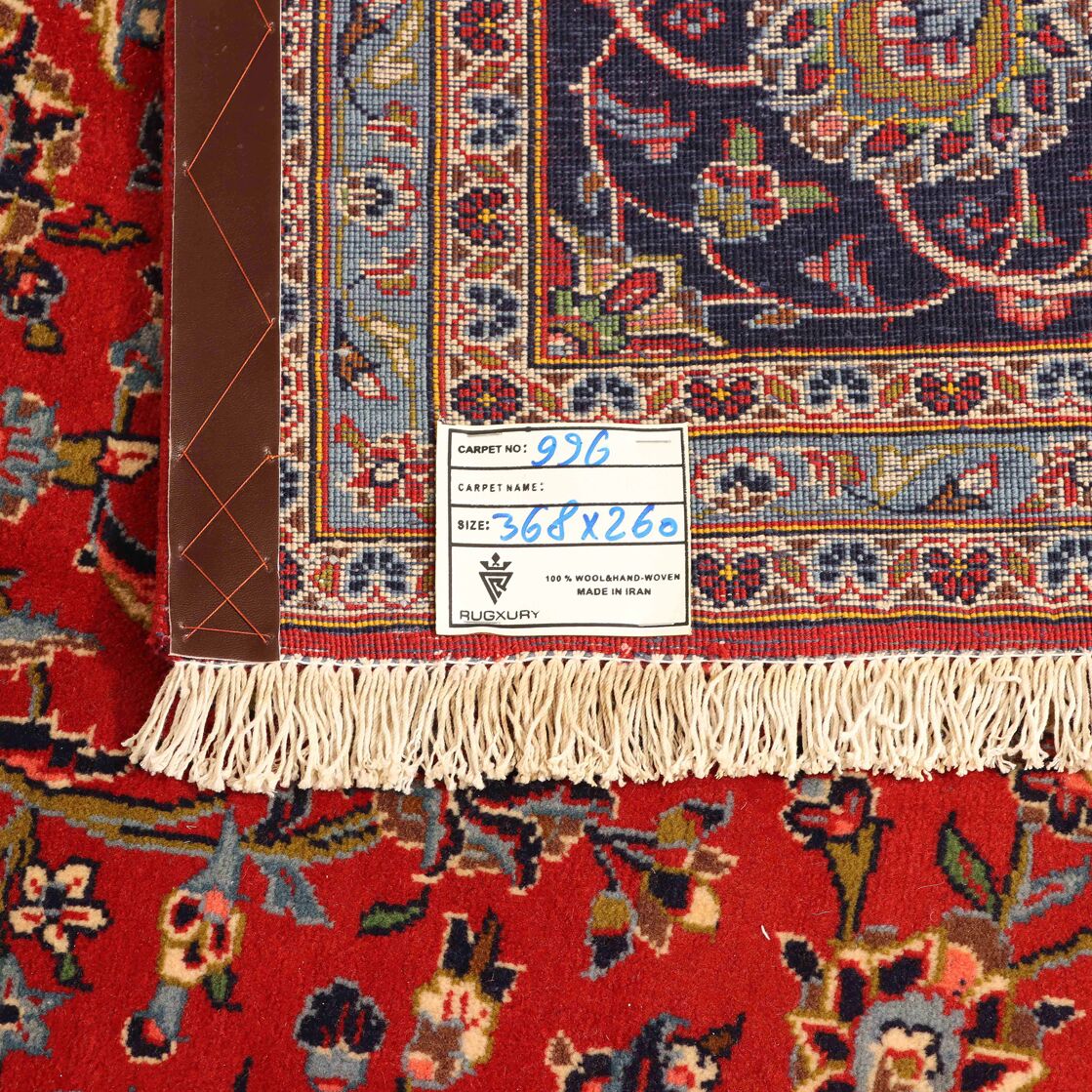 3.7x2.6M Vintage Traditional Persian Kashan Rug - Image 6