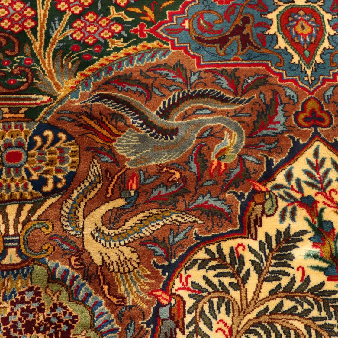 3x2M Pictorial Garden Of Eden Kashmar Rug - Image 5