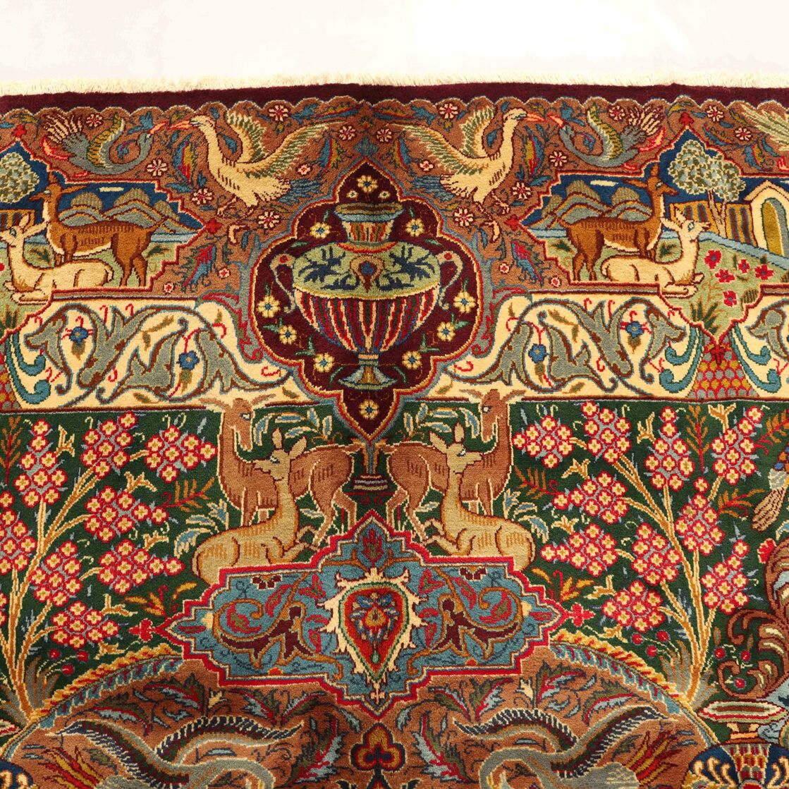3x2M Pictorial Garden Of Eden Kashmar Rug - Image 14
