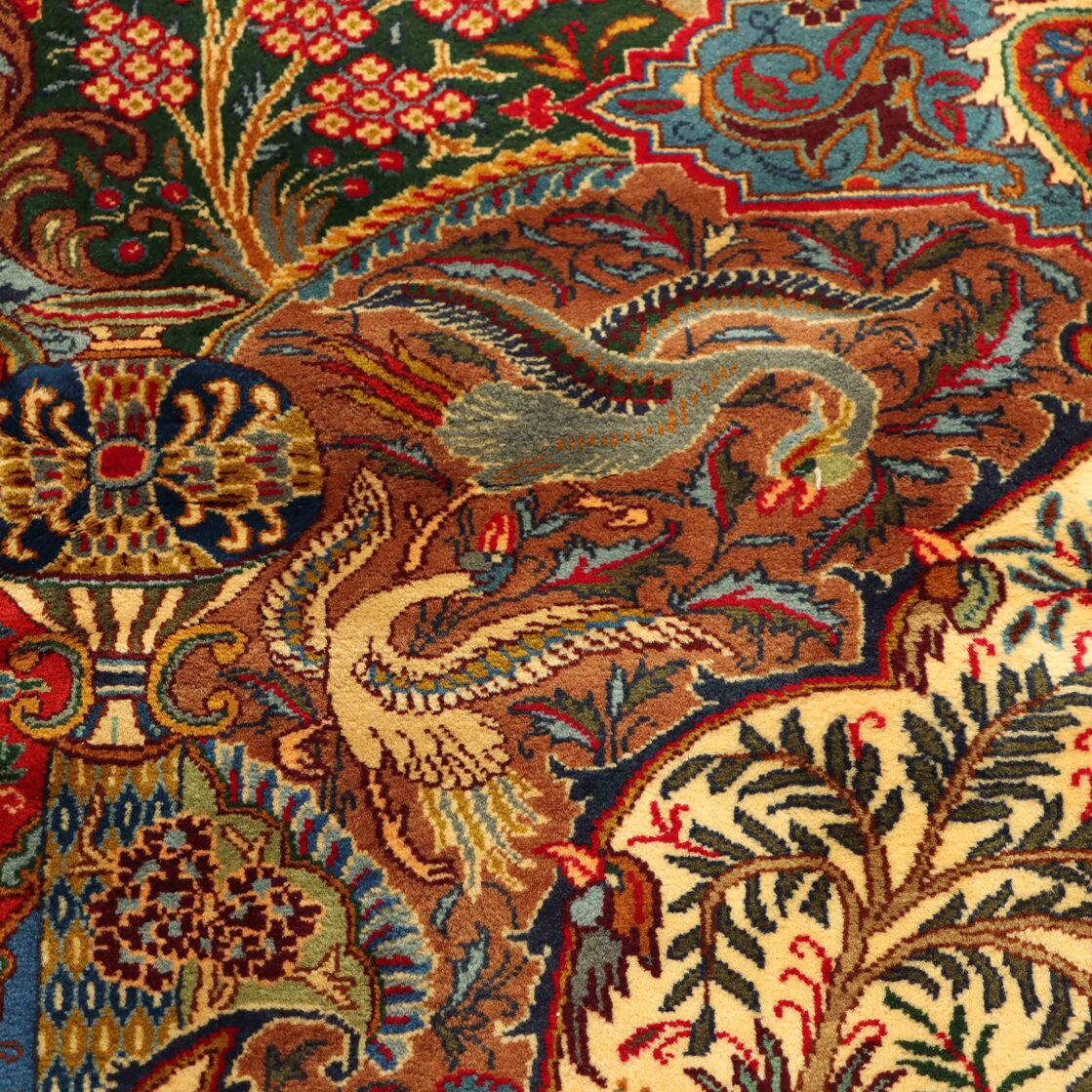 3x2M Pictorial Garden Of Eden Kashmar Rug - Image 15