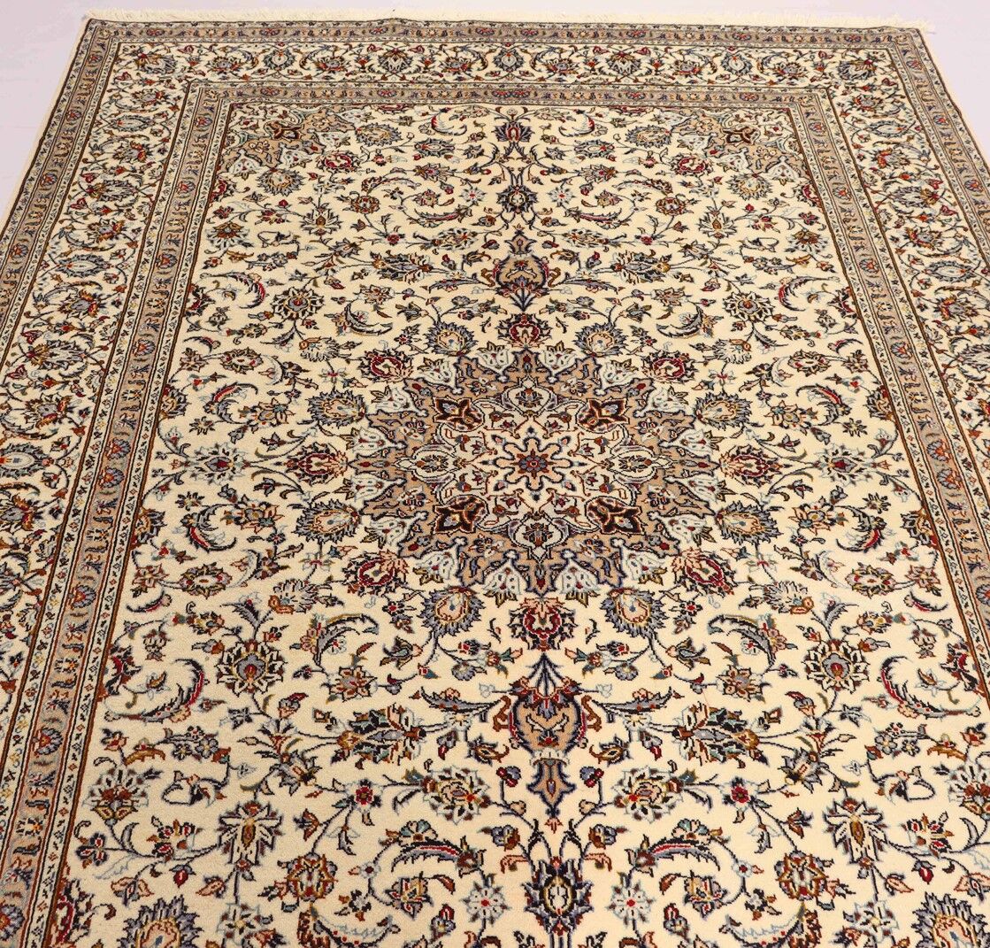 Beige Kashan Rug