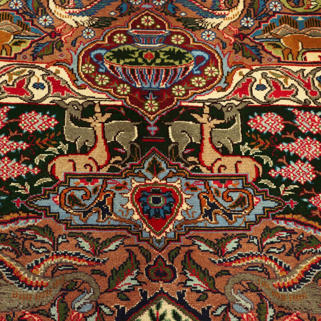 3x2M Pictorial Garden Of Eden Kashmar Rug - Image 4